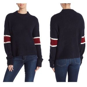 NWT Anthro John + Jenn Stripe Sweater Varsity